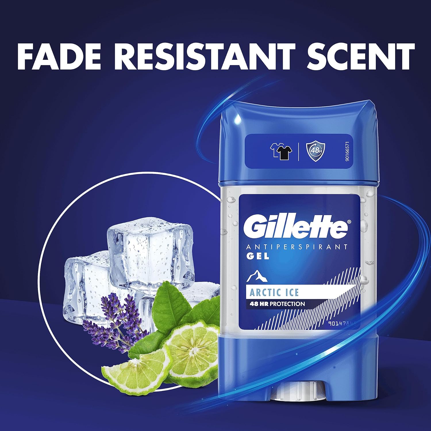 Gillette Antiperspirant Deodorant Gel For Men, 420 ml (70 ml x 6), 48-Hour Invisible Sweat and Odour Protection, Artic Ice-2