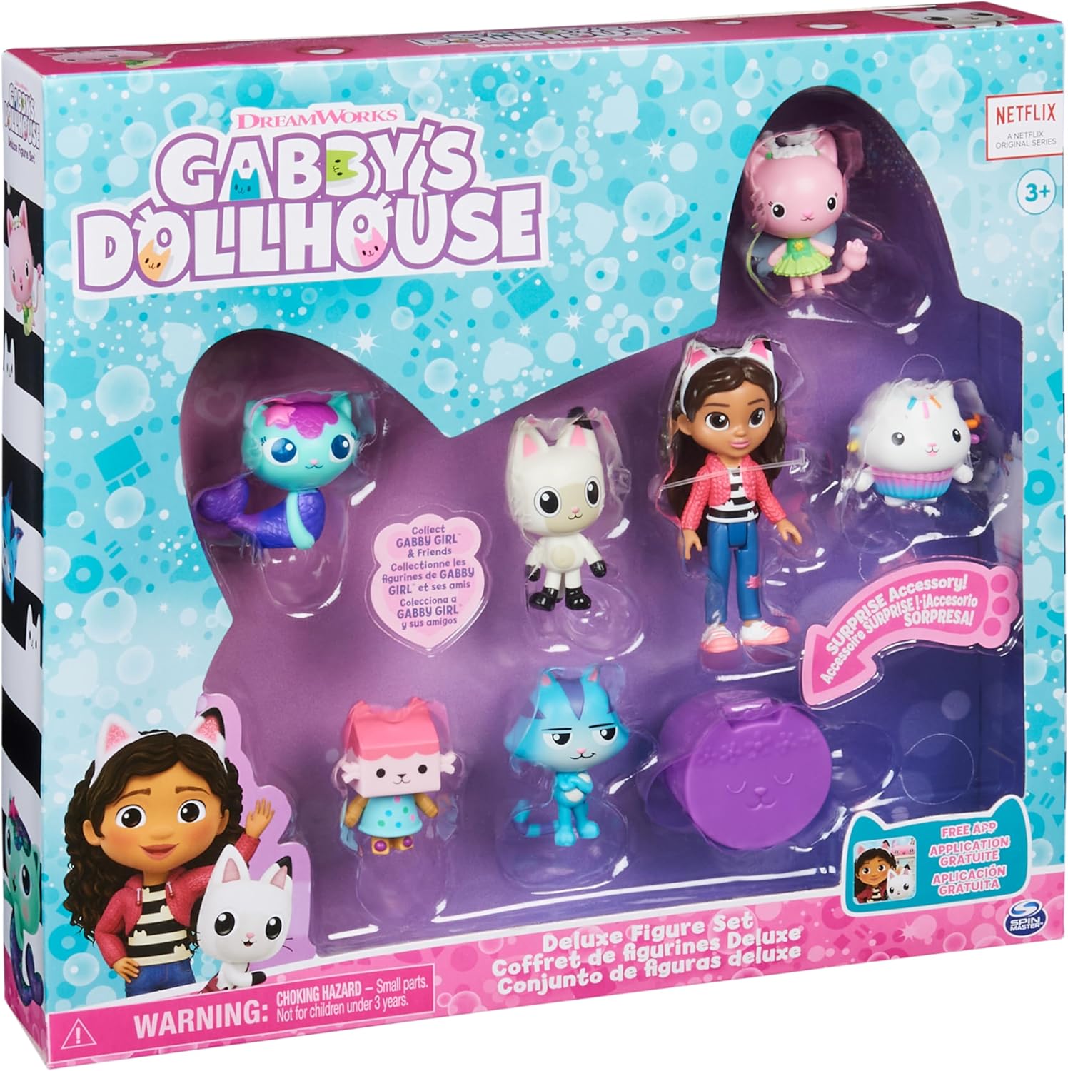 Gabby’s Dollhouse, Deluxe Figure Gift Set with 7 Toy Figures and Surprise Accessory, Kids’ Toys for Ages 3 and above-5