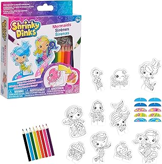 Just Play 3733 Shrinky Dinks Mermaid Friends Kit, Multicolor