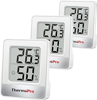 ThermoPro TP49-3 Digital Room Thermometer Indoor Hygrometer Mini Temperature Monitor Humidity Meter for Home Office Air Comfort Thermo Hygrometer