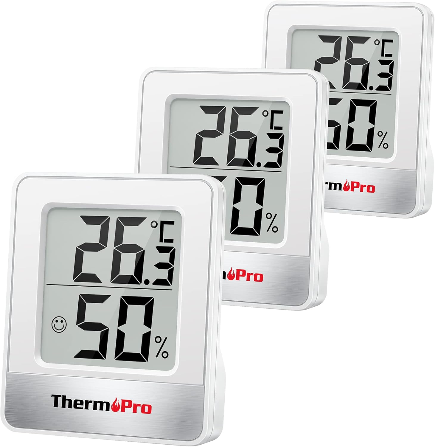 ThermoPro TP49-3 Digital Room Thermometer Indoor Hygrometer Mini Temperature Monitor Humidity Meter for Home Office Air Comfort Thermo Hygrometer-0