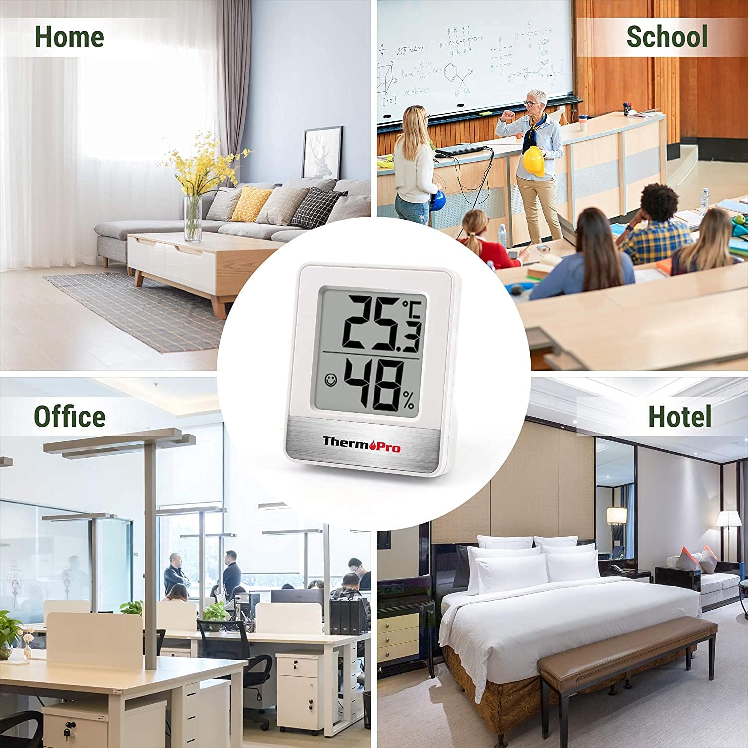 ThermoPro TP49-3 Digital Room Thermometer Indoor Hygrometer Mini Temperature Monitor Humidity Meter for Home Office Air Comfort Thermo Hygrometer-6