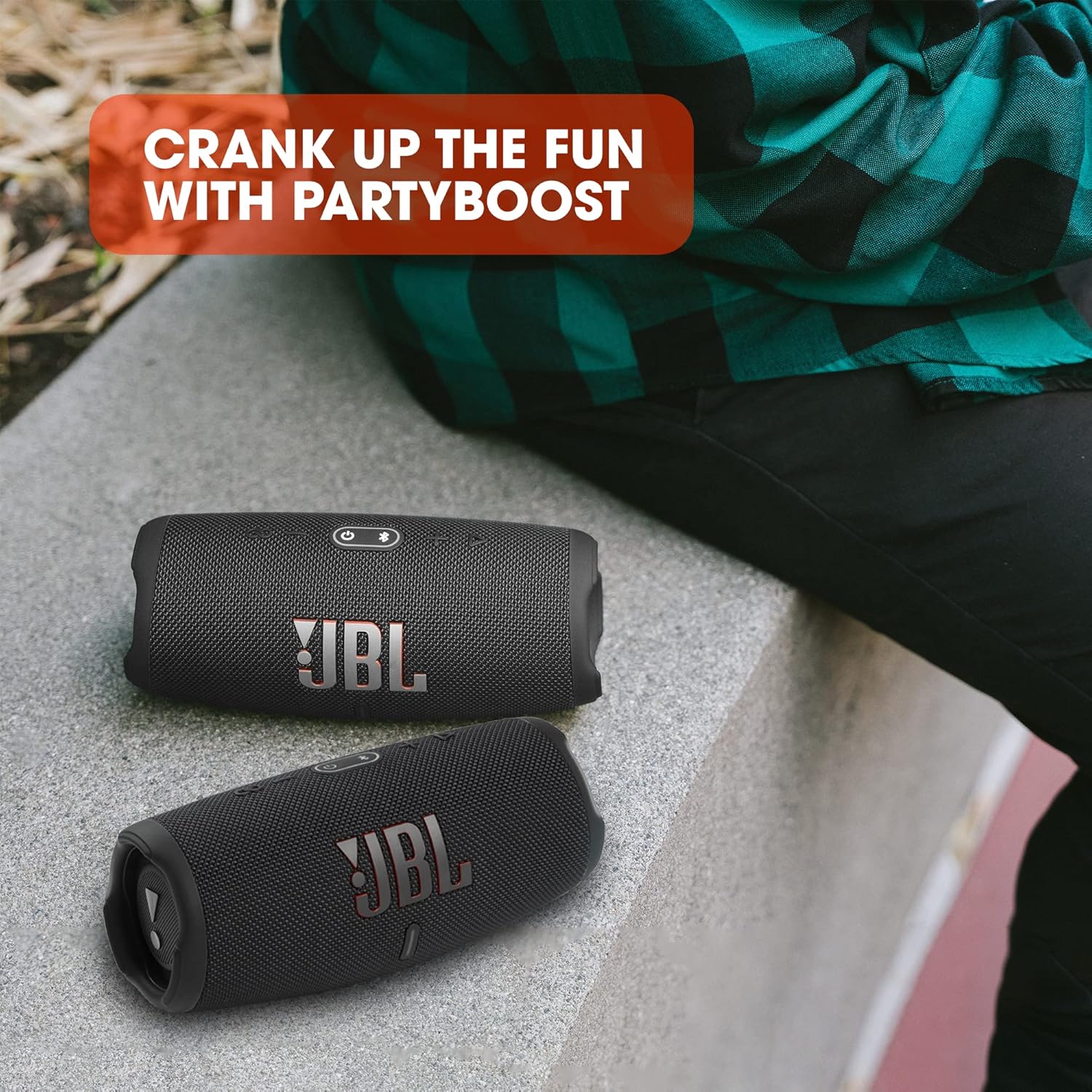 JBL Charge 5 Portable Bluetooth Speaker with Deep Bass, IP67 Waterproof and Dustproof, 20 Hours of Playtime, Built-In Powerbank, Black-6