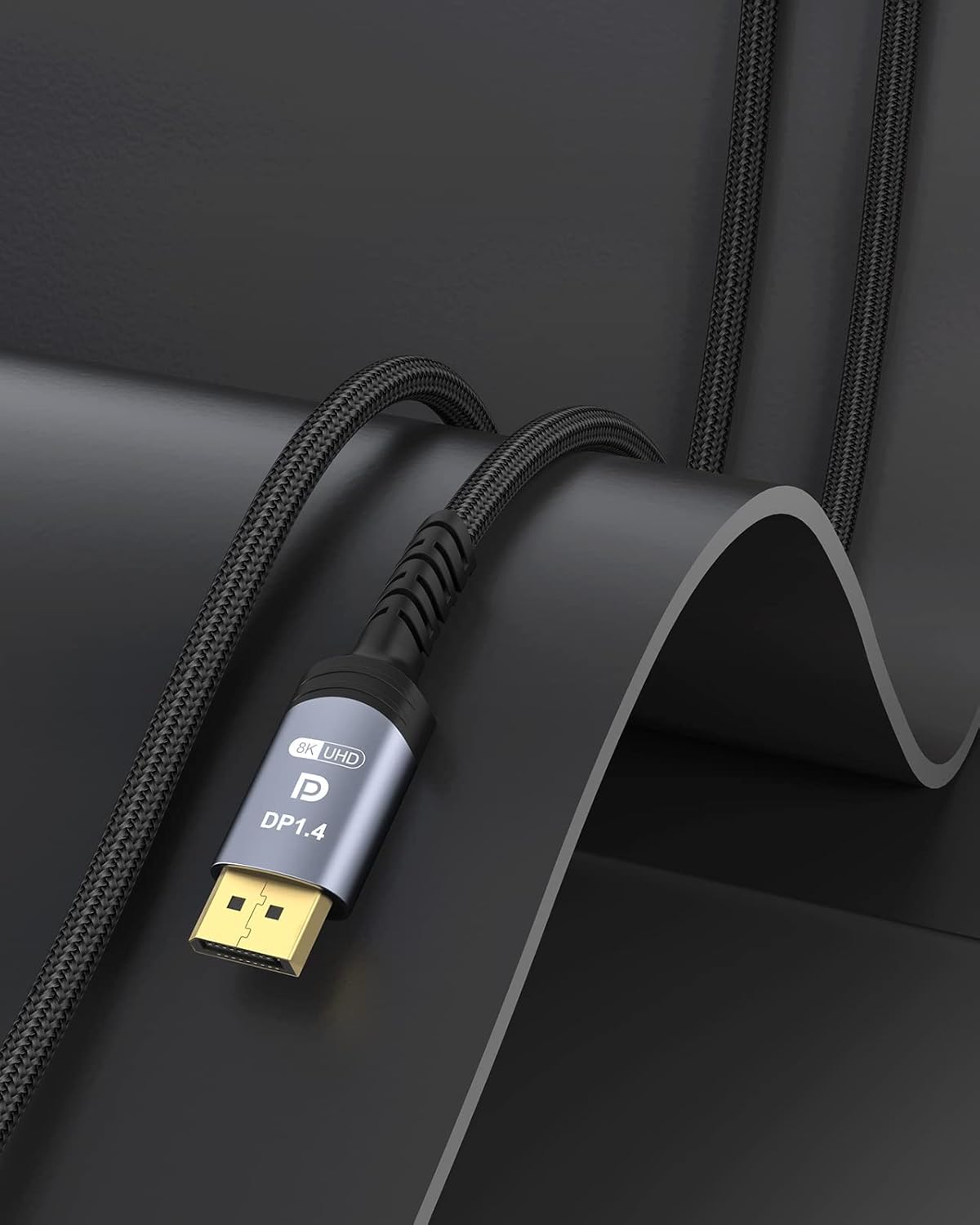 Sniokco VESA Certified 8K DisplayPort Cable 1.4, 8K DP Cable 2M (8K@60Hz, 4K@144Hz, 2K@165Hz), HBR3 32.4Gbps, HDCP 2.2, HDR, DSC 1.2, FreeSync& G-Sync, High Speed Display Port Lead-6