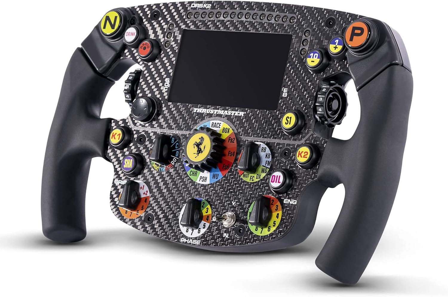 Thrustmaster Formula Wheel Add-On Ferrari SF1000 Edition - High-Performance Racing Wheel with LED Display for PC, PS4, PS5, Xbox One, and Xbox Series X|S-0