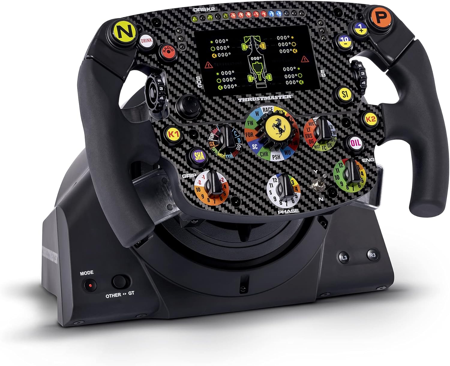 Thrustmaster Formula Wheel Add-On Ferrari SF1000 Edition - High-Performance Racing Wheel with LED Display for PC, PS4, PS5, Xbox One, and Xbox Series X|S-3