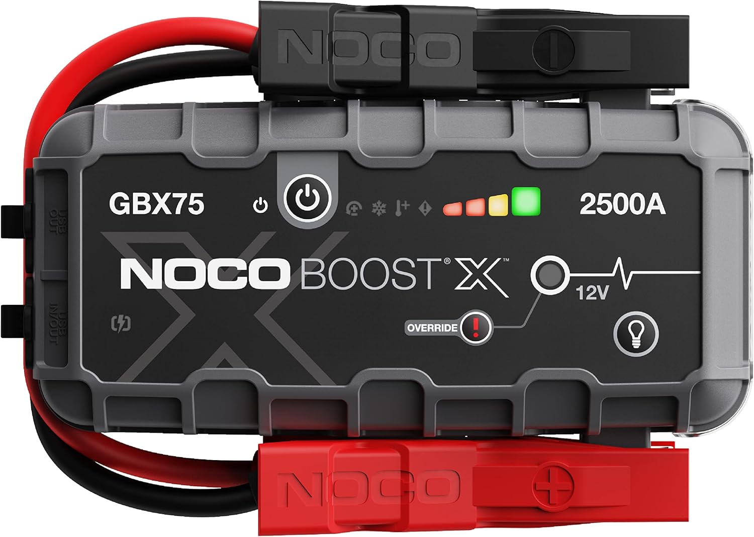 NOCO Boost X GBX75 2500A UltraSafe Car Jump Starter, Jump Starter Power Pack, 12V Battery Booster, Portable Powerbank Charger, and Jump Leads for up to 8.5-Liter Petrol and 6.5-Liter Diesel Engines-0