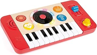 Musical Toy, Hape Mix & Spin Portable DJ Studio With Lights, 4 Instrument Sounds And 18 Fun Sound Effects. 12 Months +