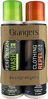 Grangers Eco Twin Pack – Performance Wash and Clothing Repel | 300ml/300ml | Cleans, Refreshes and Reproofs All Outdoor and Sports Clothing