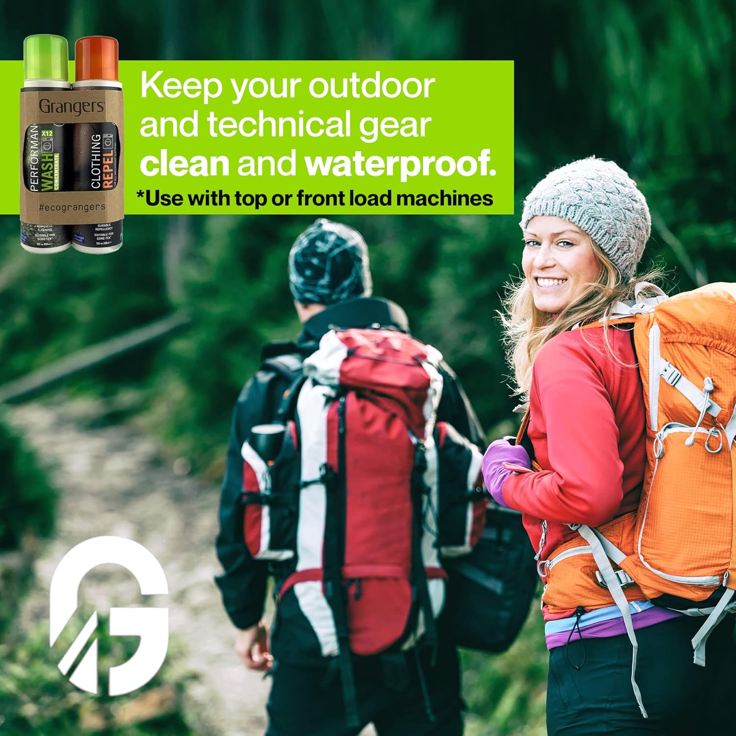 Grangers Eco Twin Pack – Performance Wash and Clothing Repel | 300ml/300ml | Cleans, Refreshes and Reproofs All Outdoor and Sports Clothing-2