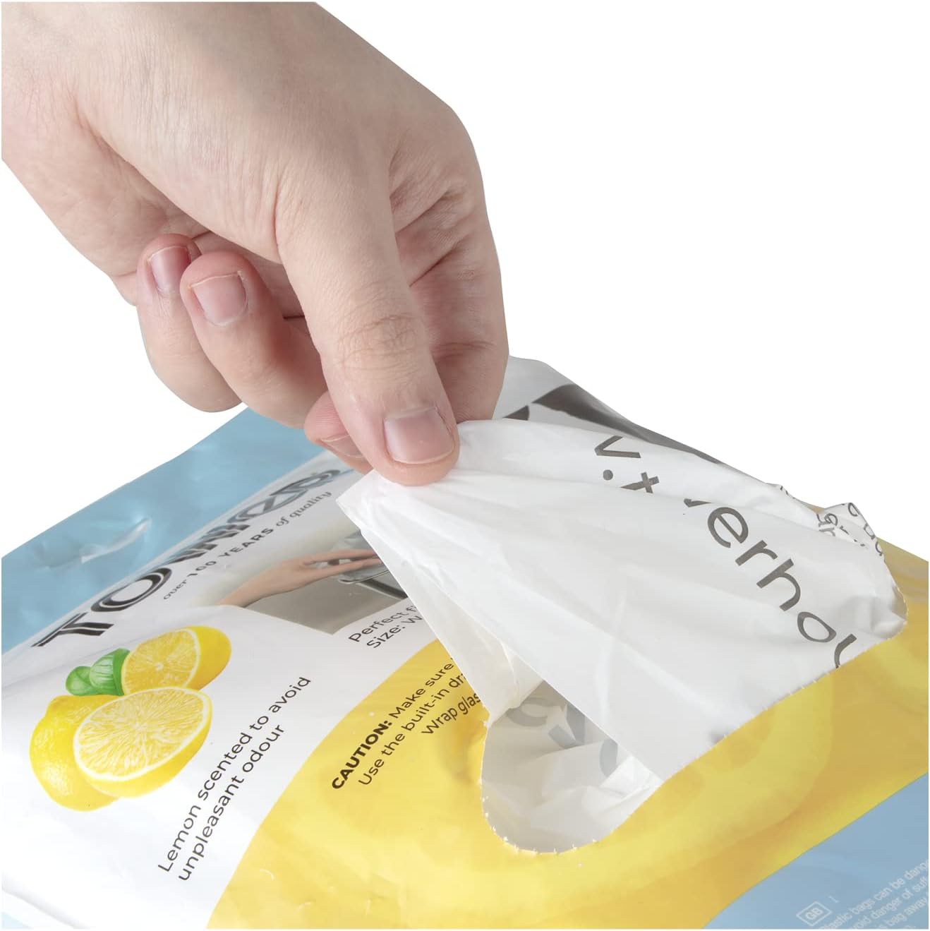 Tower T878001 75L Lemon Scented Heavy Duty Bin Liners, 20 Pack, White-7