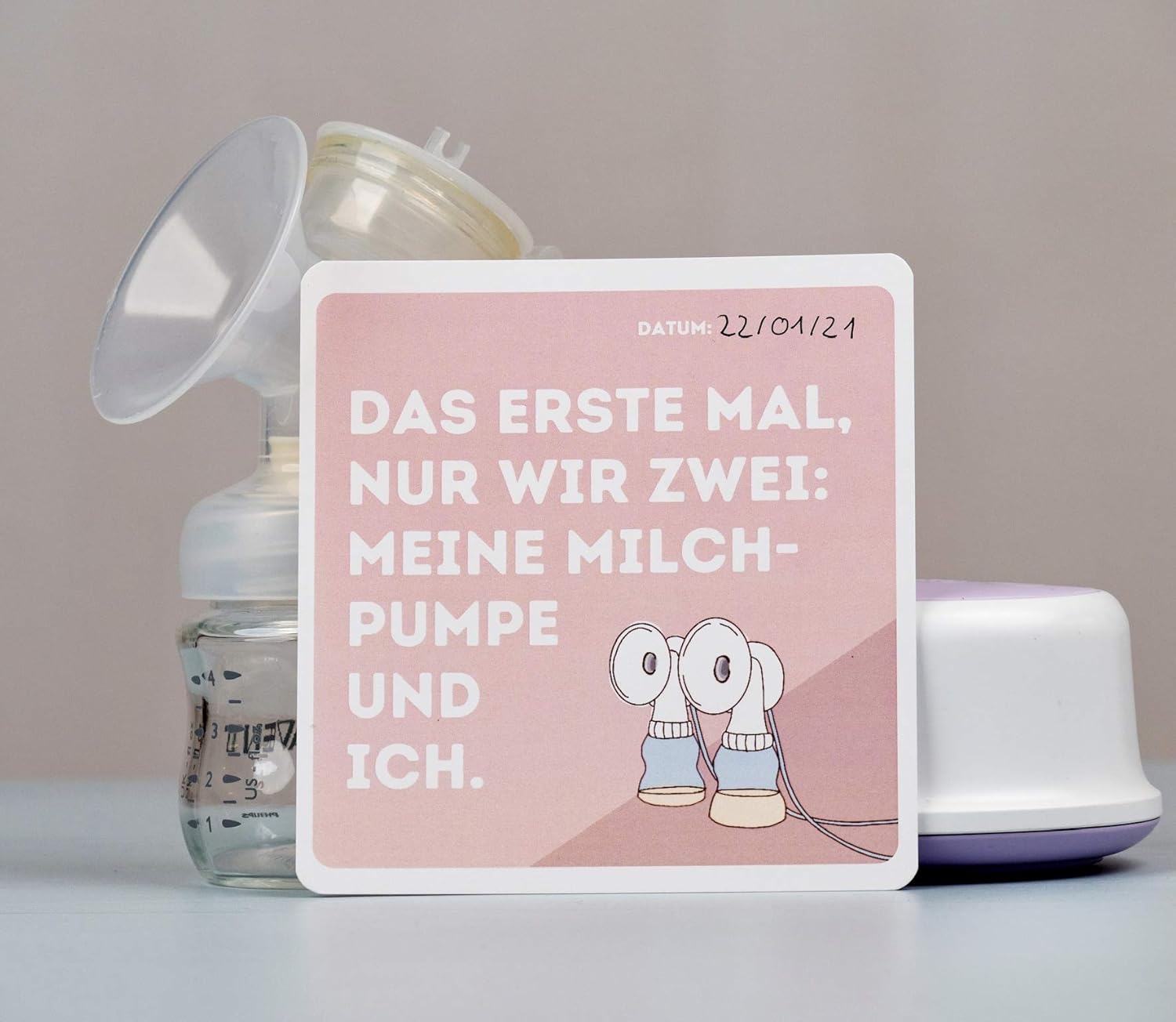 The Mom Life Welcome to Motherhood Mama 25 Milestone Cards New Mom Edition in German Milestone Cards with Honest Milestones Gift Idea Pregnancy Birth Baby Shower-4