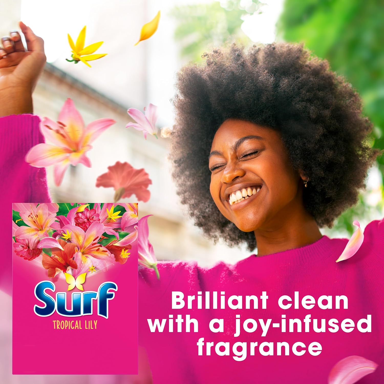 Surf Tropical Lily Washing Powder joy-infused fragrance with natural essential oil lasting up to 12 hours in wear for brilliantly clean laundry every time 130 washes 6.5 kg-1