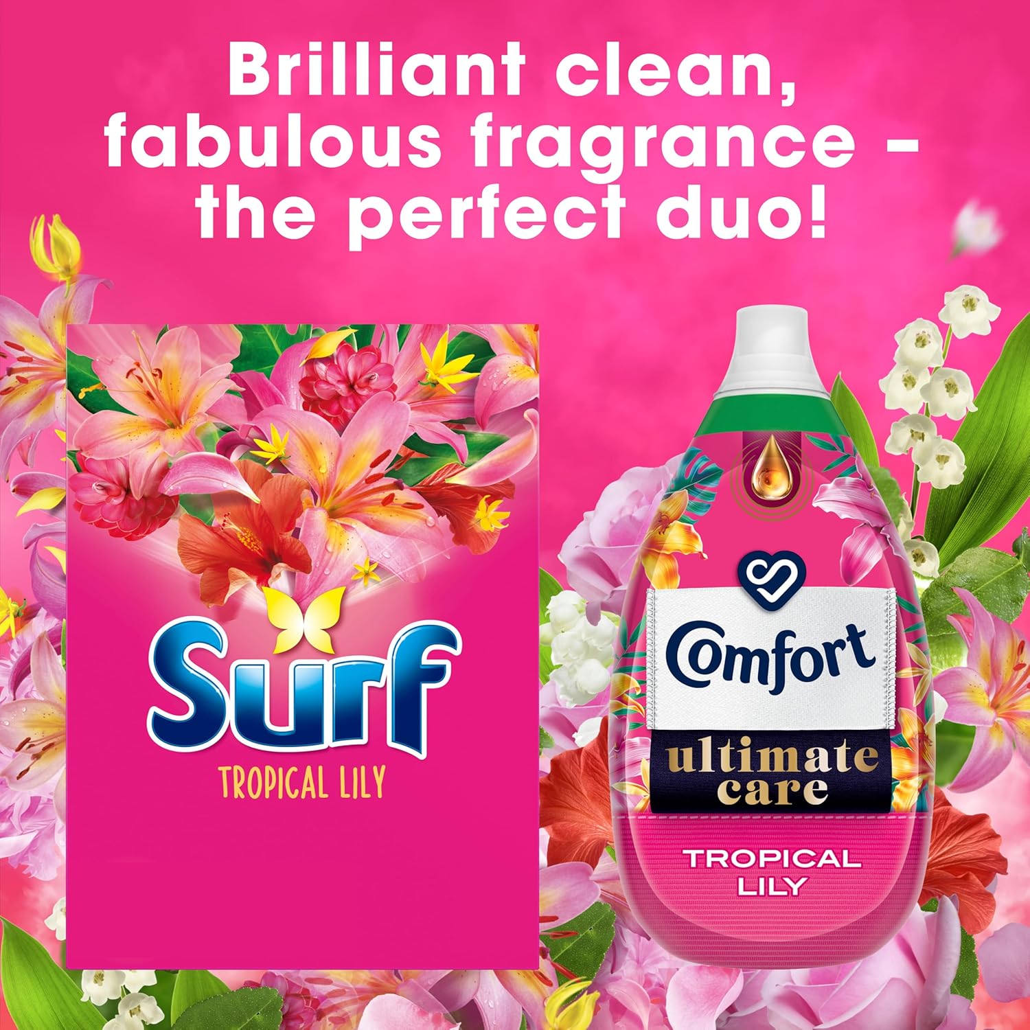 Surf Tropical Lily Washing Powder joy-infused fragrance with natural essential oil lasting up to 12 hours in wear for brilliantly clean laundry every time 130 washes 6.5 kg-4