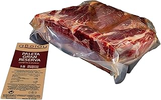 aBeiou. 1'15KG BONELESS Great Reserve DUROC PREMIUM HAM SHOULDER. Spanish serrano. Matured for more than 18-20 months (vacuum-packed ham) Product of the Iberian Peninsula. Guijuelo (Spain).