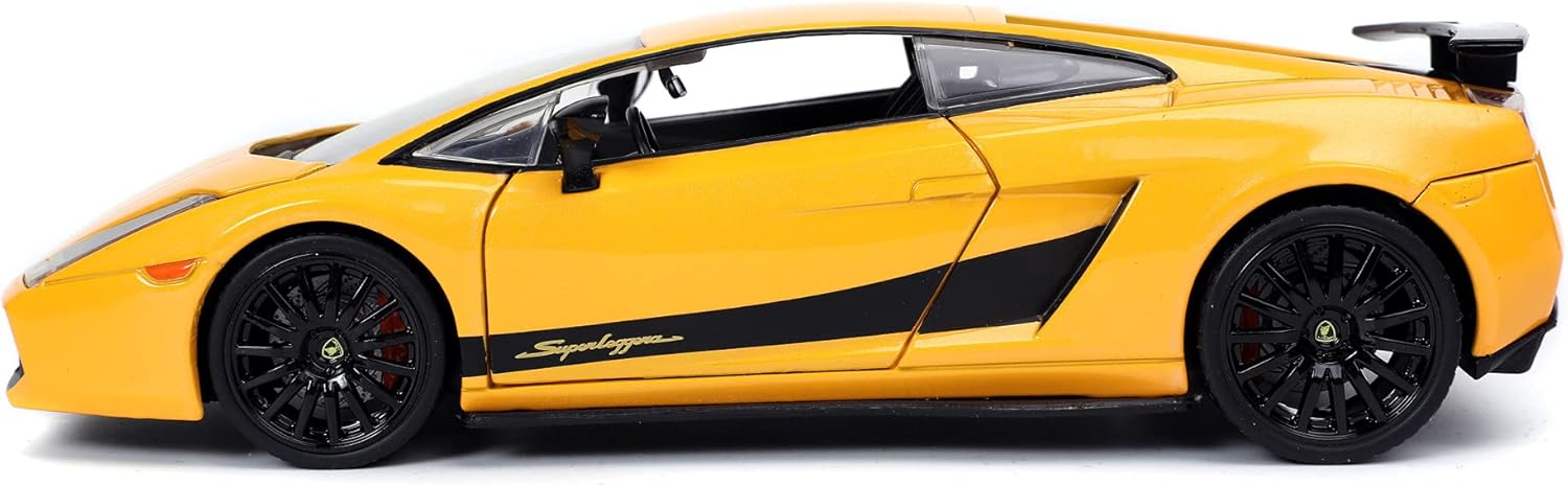 Jada 253203067 Superleggera Fast & Furious Lamborghini Gallardo 1:24 Scale DIE-CAST Replica CAR, Yellow-11