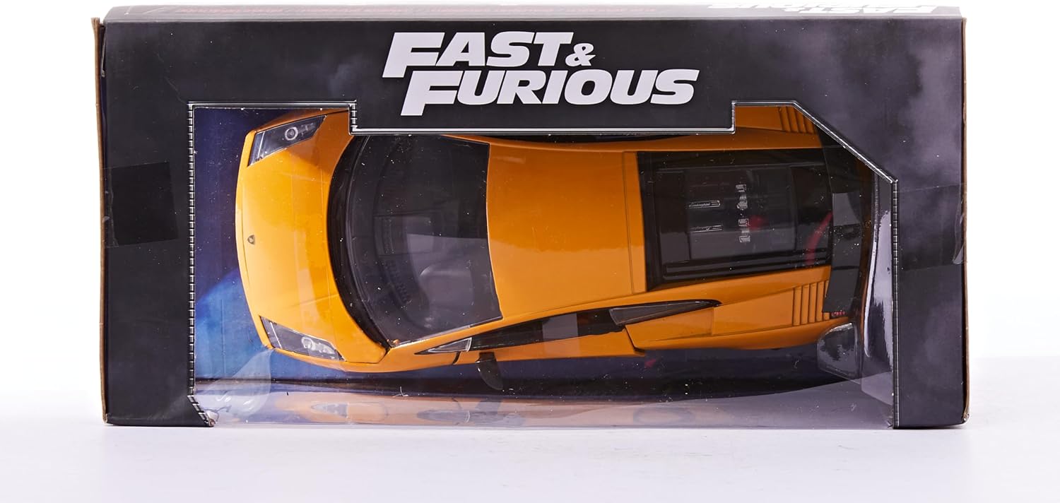 Jada 253203067 Superleggera Fast & Furious Lamborghini Gallardo 1:24 Scale DIE-CAST Replica CAR, Yellow-16