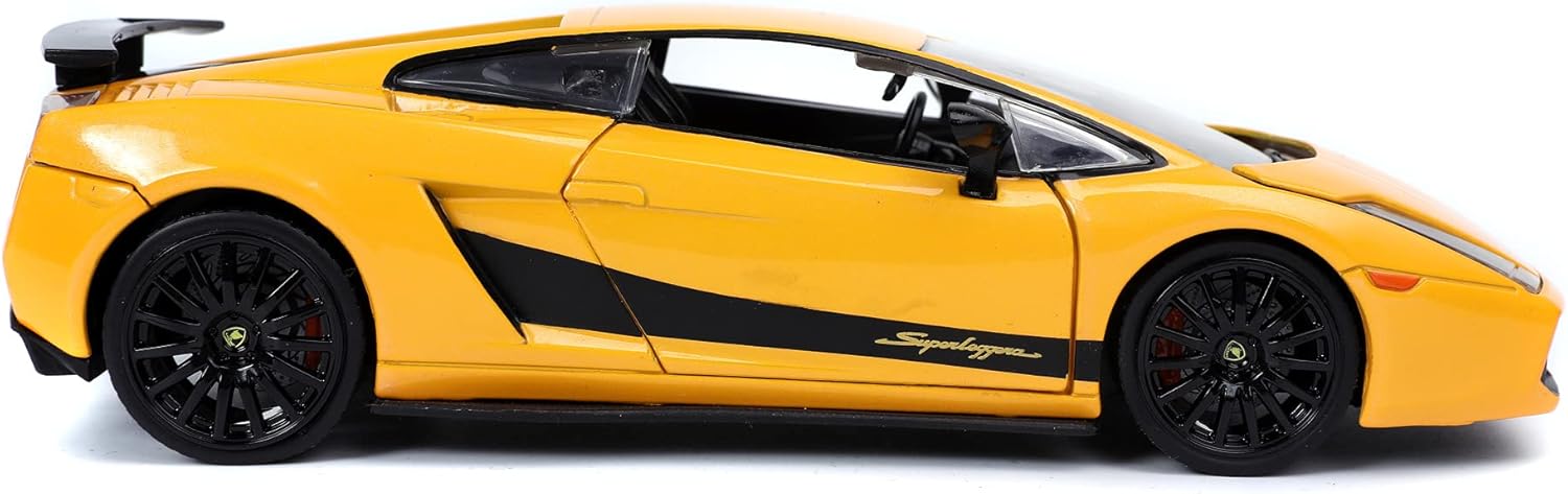 Jada 253203067 Superleggera Fast & Furious Lamborghini Gallardo 1:24 Scale DIE-CAST Replica CAR, Yellow-2