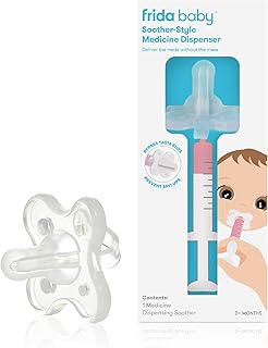 Frida Baby Medicine Soother: Medi Frida Baby Medicine Accu-Dose Pacifier, Baby Medicine Dispenser for Mess & Fuss Free Use