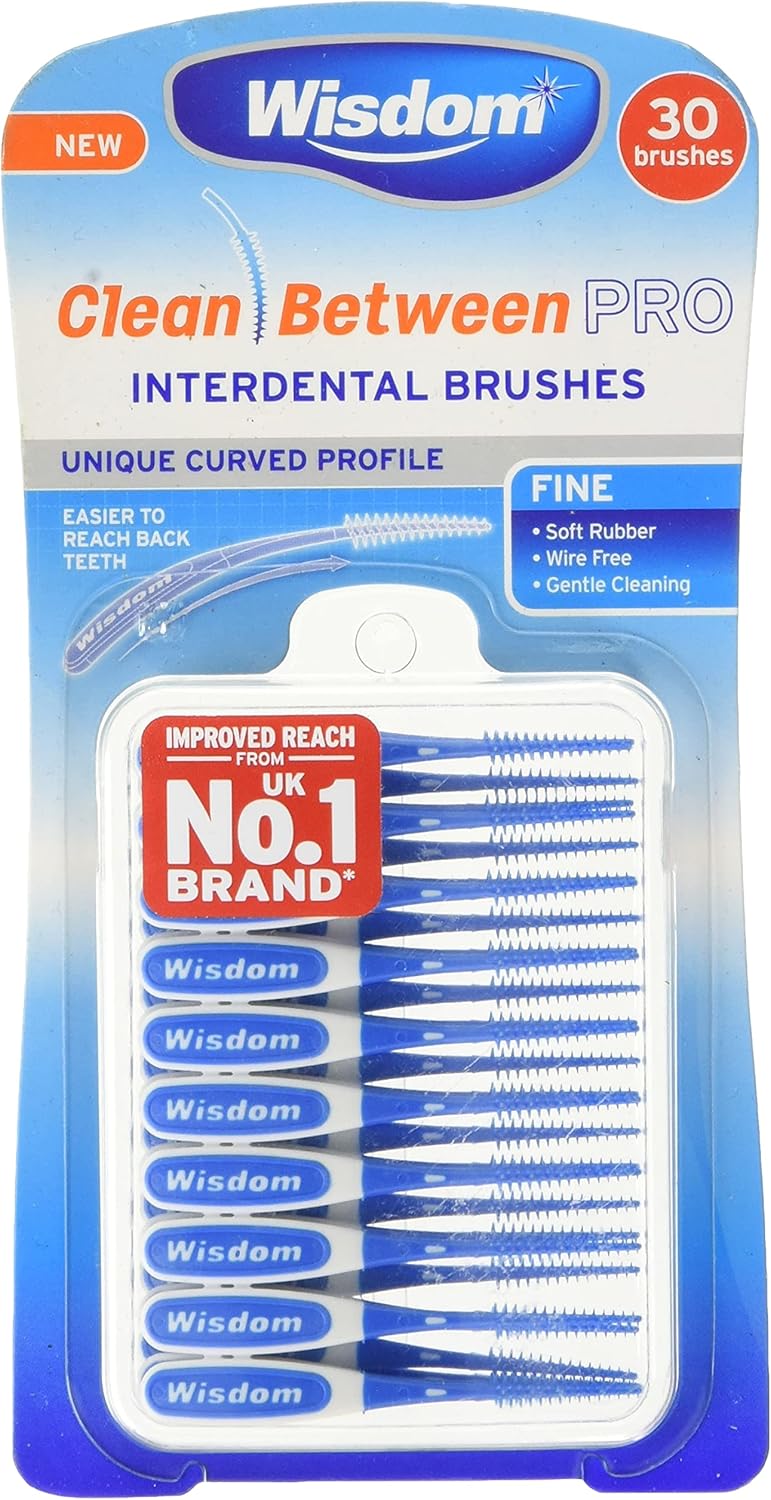 Wisdom Toothbrushes Clean Between Pro Interdental Brushes, Fine, Pack of 3, 90-Count, 100 g-0