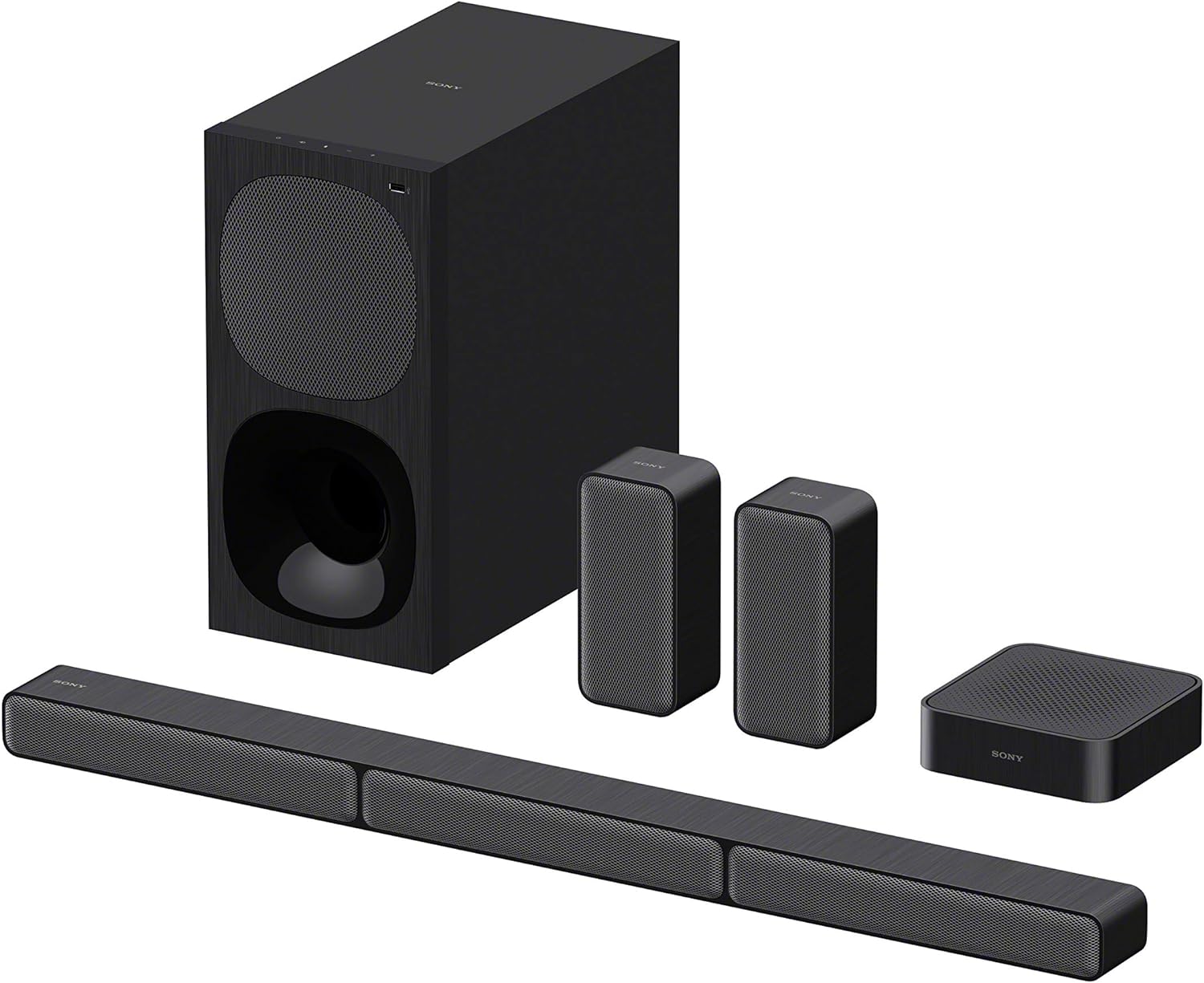 Sony HT-S40R 5.1ch 600W Soundbar for TV with Subwoofer and Wireless Rear Speakers with Bluetooth-0