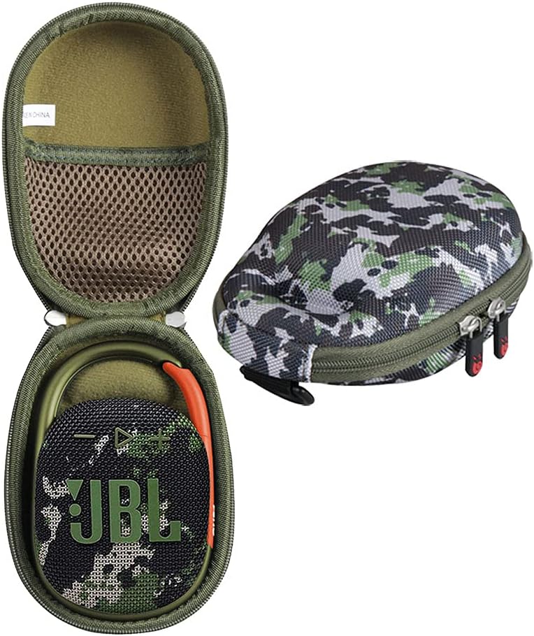 Hard Travel Case for JBL Clip 4 - Bluetooth Portable Speaker by Hermitshell(Camo)-0