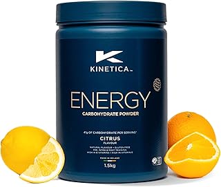 Kinetica Energy Powder | Carbohydrate Powder | 3:1 Glucose to Fructose Ratio | High in Vitamin B1, B5, B6, B7, B12 | 30 Servings | Citrus | 1.5kg