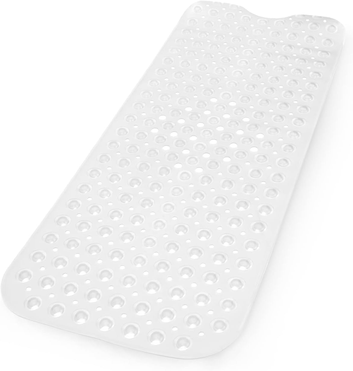 KEPLIN Premium Non-Slip Bath Mat - 200 Suction Cups, BPA, Latex Free, Mildew Resistant, Machine Washable - Safe, Durable & Comfortable for Bathroom Tubs (White, Bath, 100 x 40cm)-0