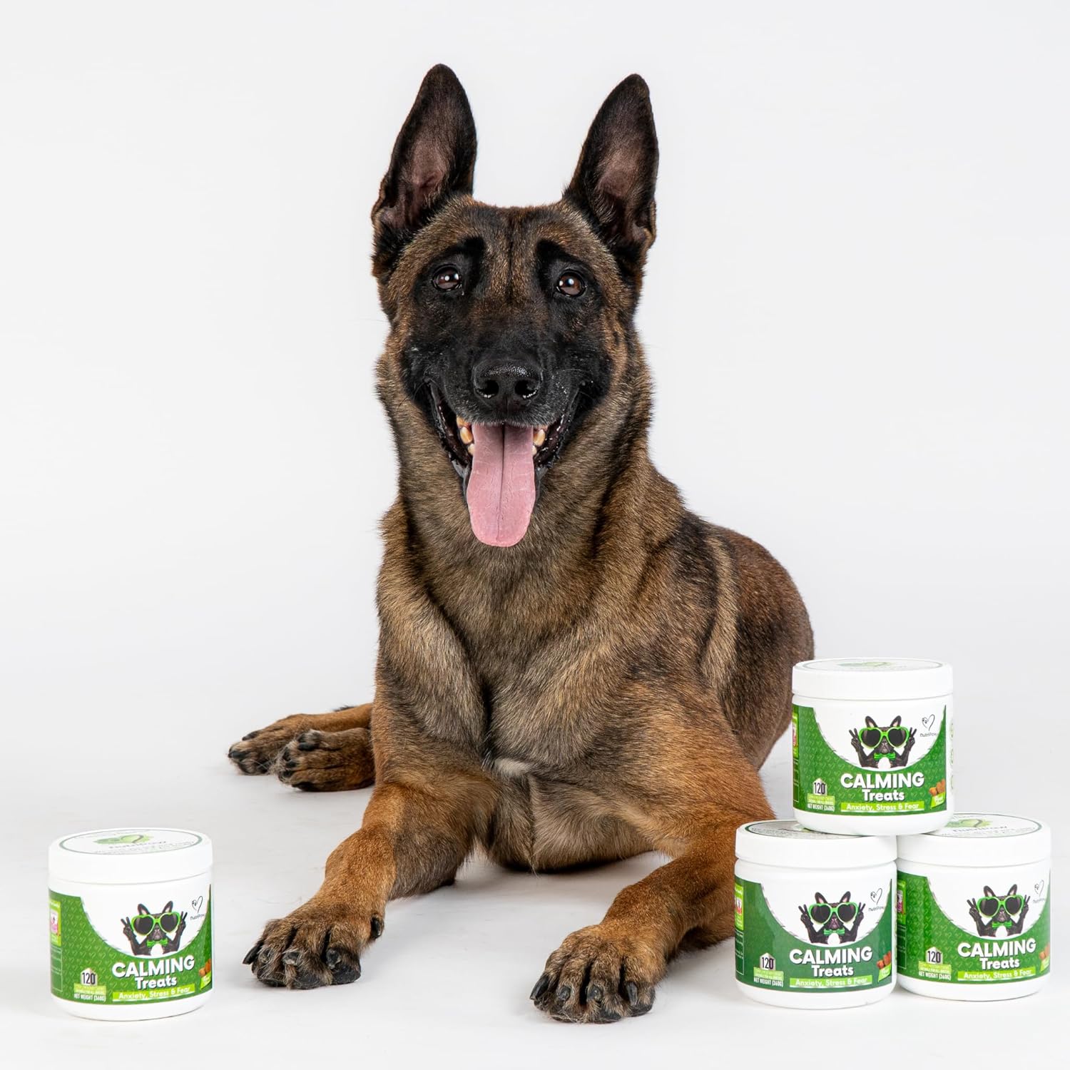 NutriPaw Calming Treats For Dogs - Reduce Stress, Fear, Separation Anxiety, Barking, Hyperactivity, Reactivity, Aggression, Travel Issues - Relaxation without Drowsiness dogs-7