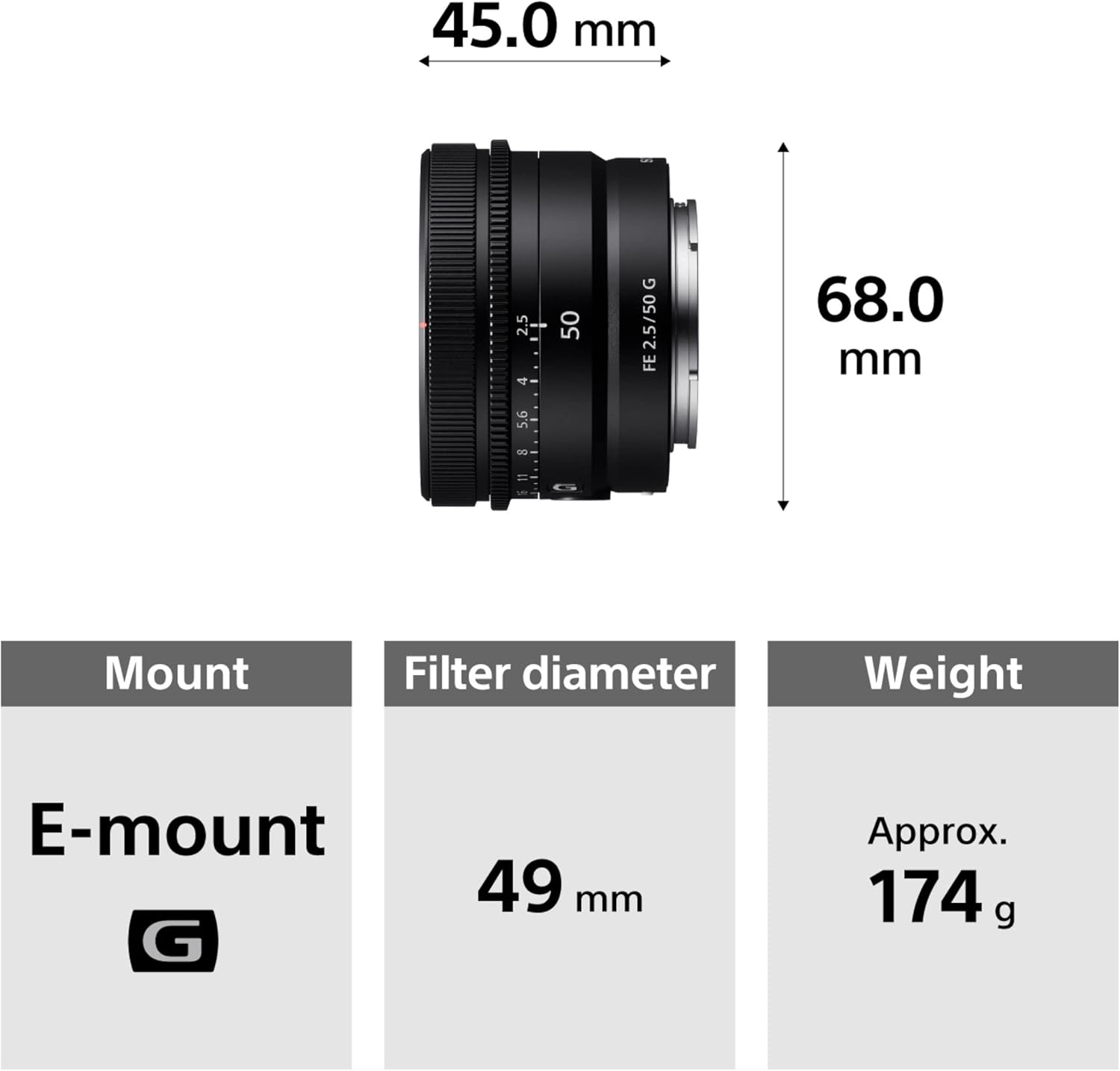 Sony SEL50F25G - Full-Frame Lens FE 50mm F2.5 G - Premium G Series Prime Lens-9