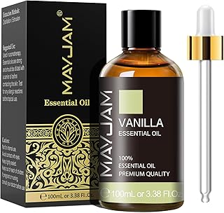 MAYJAM Vanilla Essential Oils 100ML, Vanilla Oil for Diffuser, Humidifier, DIY, Home, Office