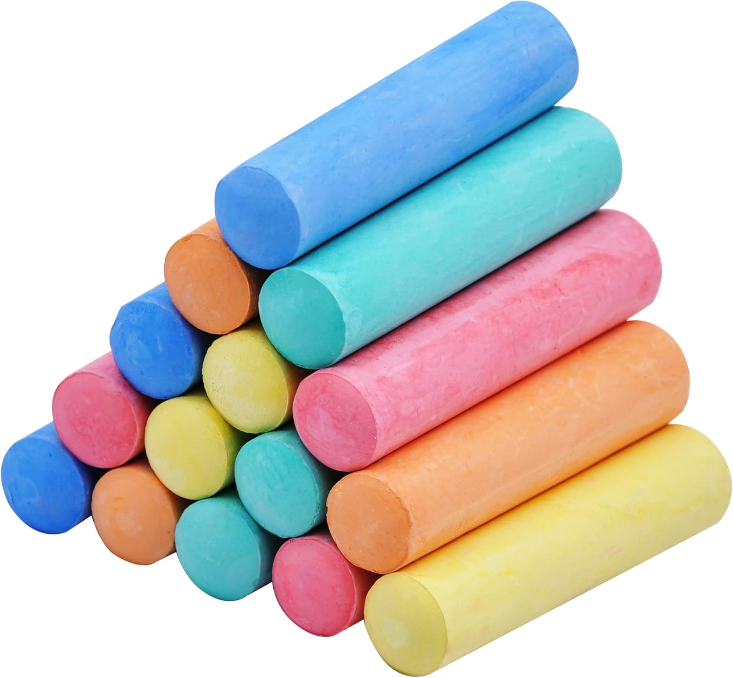 JOYIN 60 Pcs Giant Washable Chalk for Children, Non-Toxic Street Sidewalk Chalks Set for Blackboard Outdoor Playground, Pavement Chalks Kids Painting on Chalkboard-3