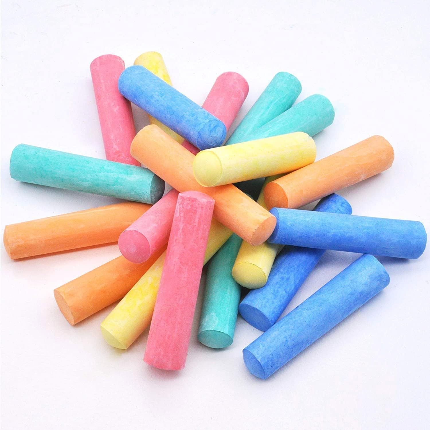 JOYIN 60 Pcs Giant Washable Chalk for Children, Non-Toxic Street Sidewalk Chalks Set for Blackboard Outdoor Playground, Pavement Chalks Kids Painting on Chalkboard-6