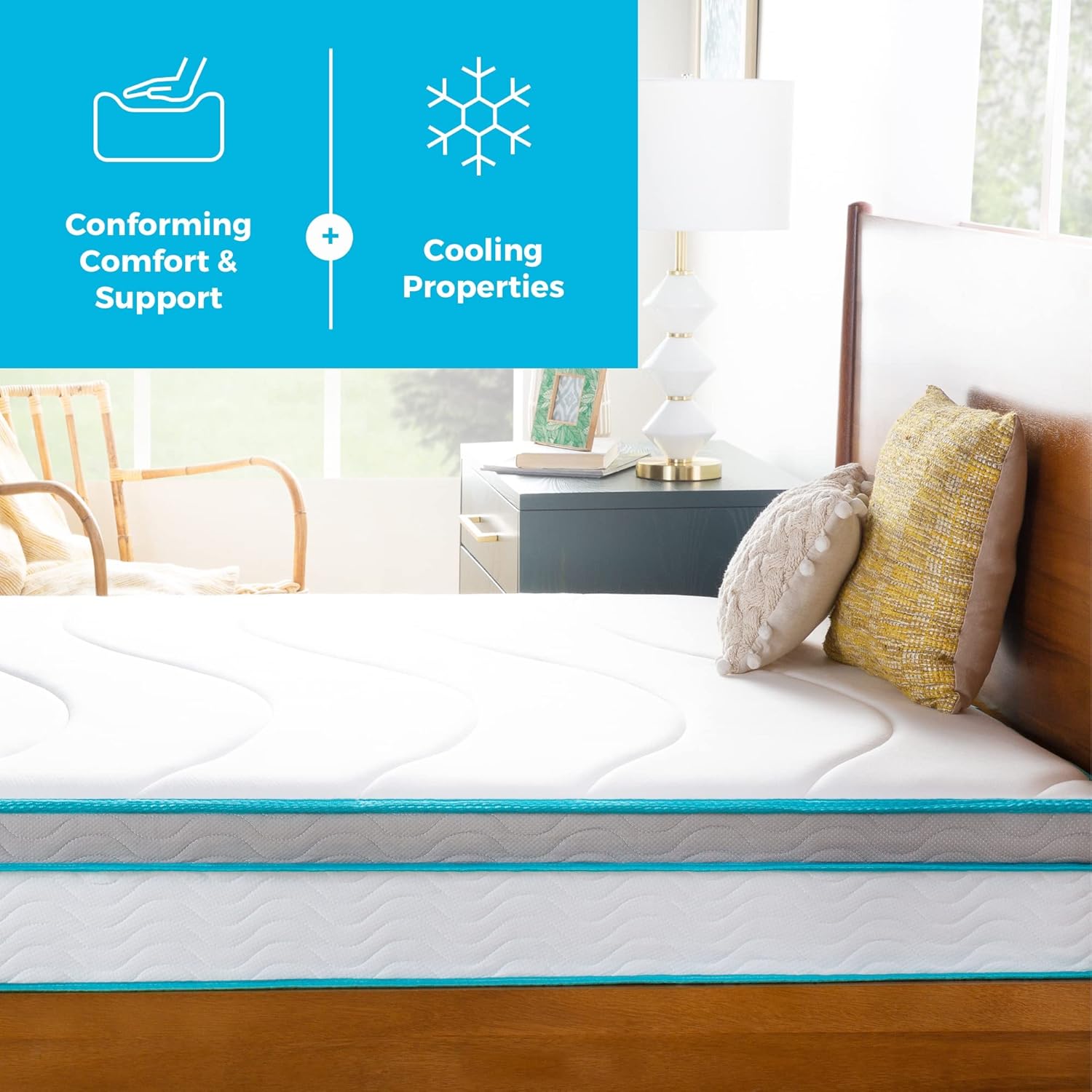 Linenspa Euro Single (90 x 200 cm) Memory Foam and Coil Spring 20 cm Hybrid Mattress - Medium Firm Feel - Bed in a Box - Rolled Mattress - 3ft x 6ft6 x 8 in - Conforming and Breathable - White-4