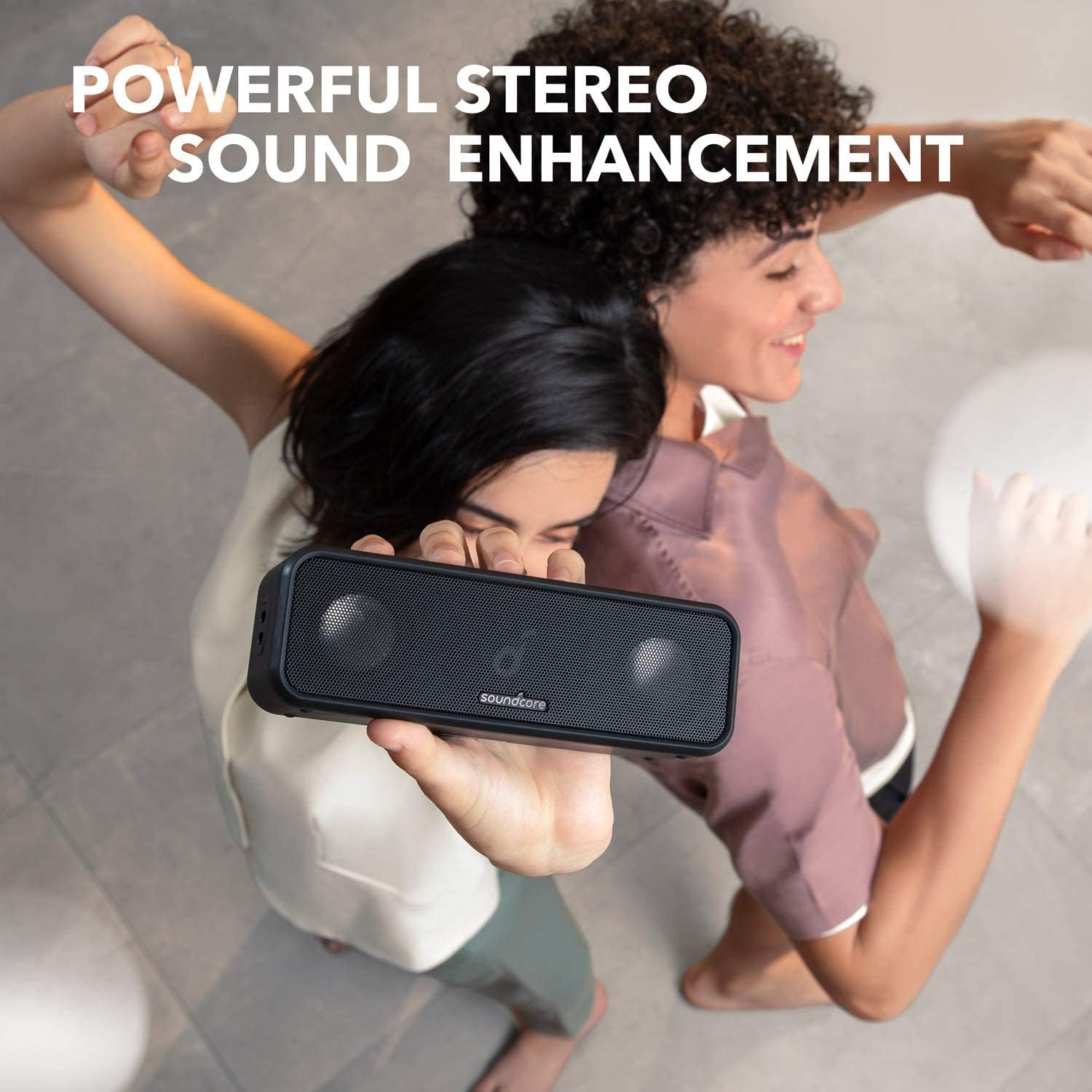 soundcore 3 by Anker: Bluetooth 5.0 Speaker, 24H Playtime, IPX7 Waterproof, Stereo Sound with Titanium Diaphragm Drivers, PartyCast Tech, BassUp, Custom EQ-1