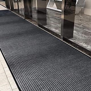 ybaymy Carpet Runner 90x300cm Non-slip Dirt Stopper Carpet with Rubber Backed Washable Door Mats Indoor & Outdoor,Floor Mat Entrance Rug for Kitchen,Home,Hallway,Hall Entrance