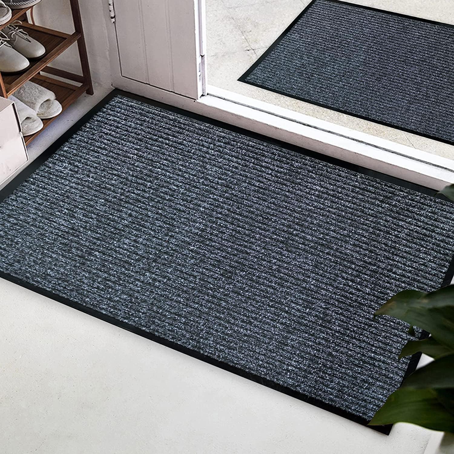 ybaymy Carpet Runner 90x300cm Non-slip Dirt Stopper Carpet with Rubber Backed Washable Door Mats Indoor & Outdoor,Floor Mat Entrance Rug for Kitchen,Home,Hallway,Hall Entrance-8