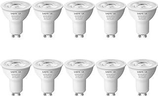 Lepro GU10 LED Bulbs, Warm White 2700K, 4W 345lm Energy Saving Light Bulbs, 50W GU10 Halogen Spotlight Bulbs Equivalent, 38° Narrow Beam, No Flickering, Non-dimmable, Pack of 10