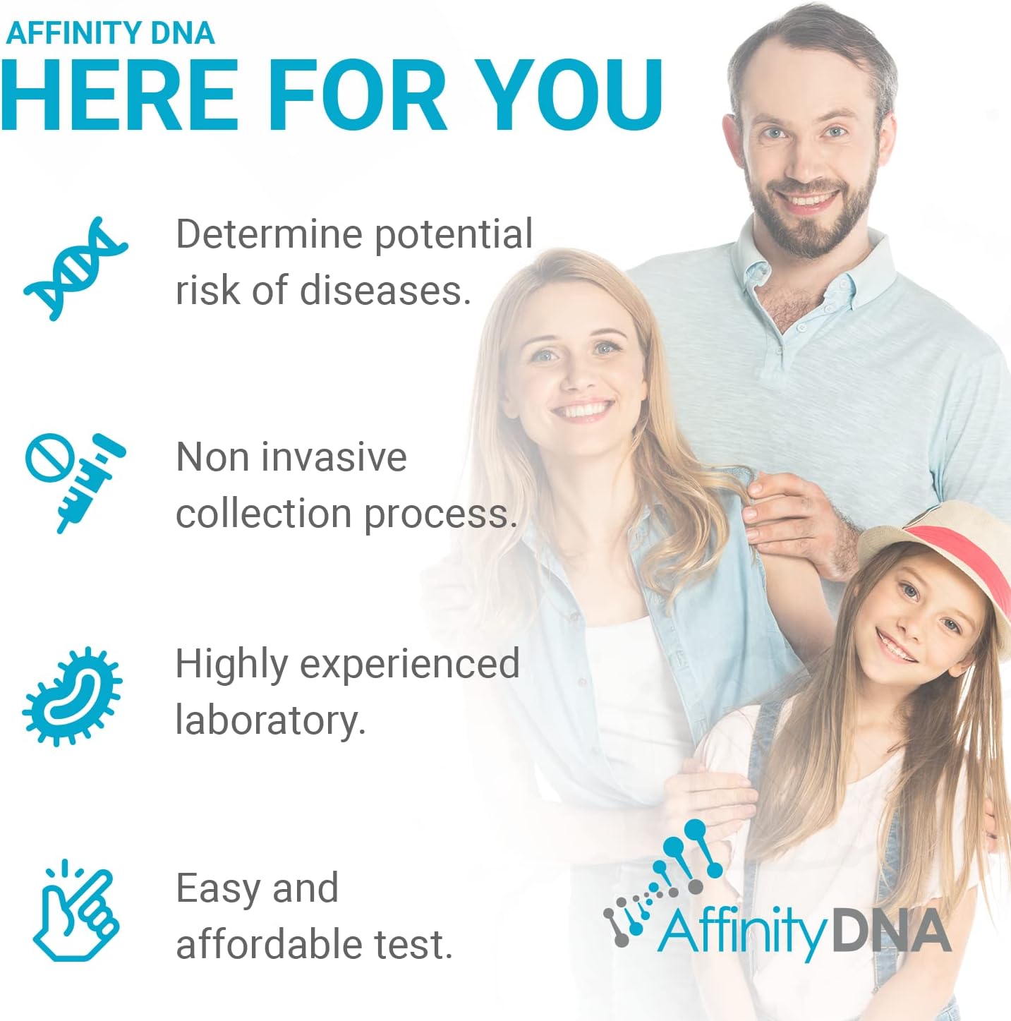 AffinityDNA GeneWell Genetic Predisposition DNA Test Kit | Tests for 35 Hereditary Diseases and Conditions | Home Sample Collection Kits | Results in 4 Weeks | A Complete Kit with No Extra Fees-2