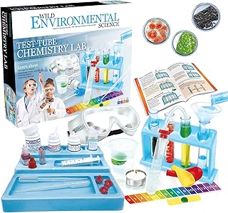 Wild Environmental Science TEST TUBE CHEMISTRY LAB | Kids Toys for Science Experiments | Hands-On Lessons in Chemistry | Safe & Fun Educational Kit for Budding Chemists | Ages 8+