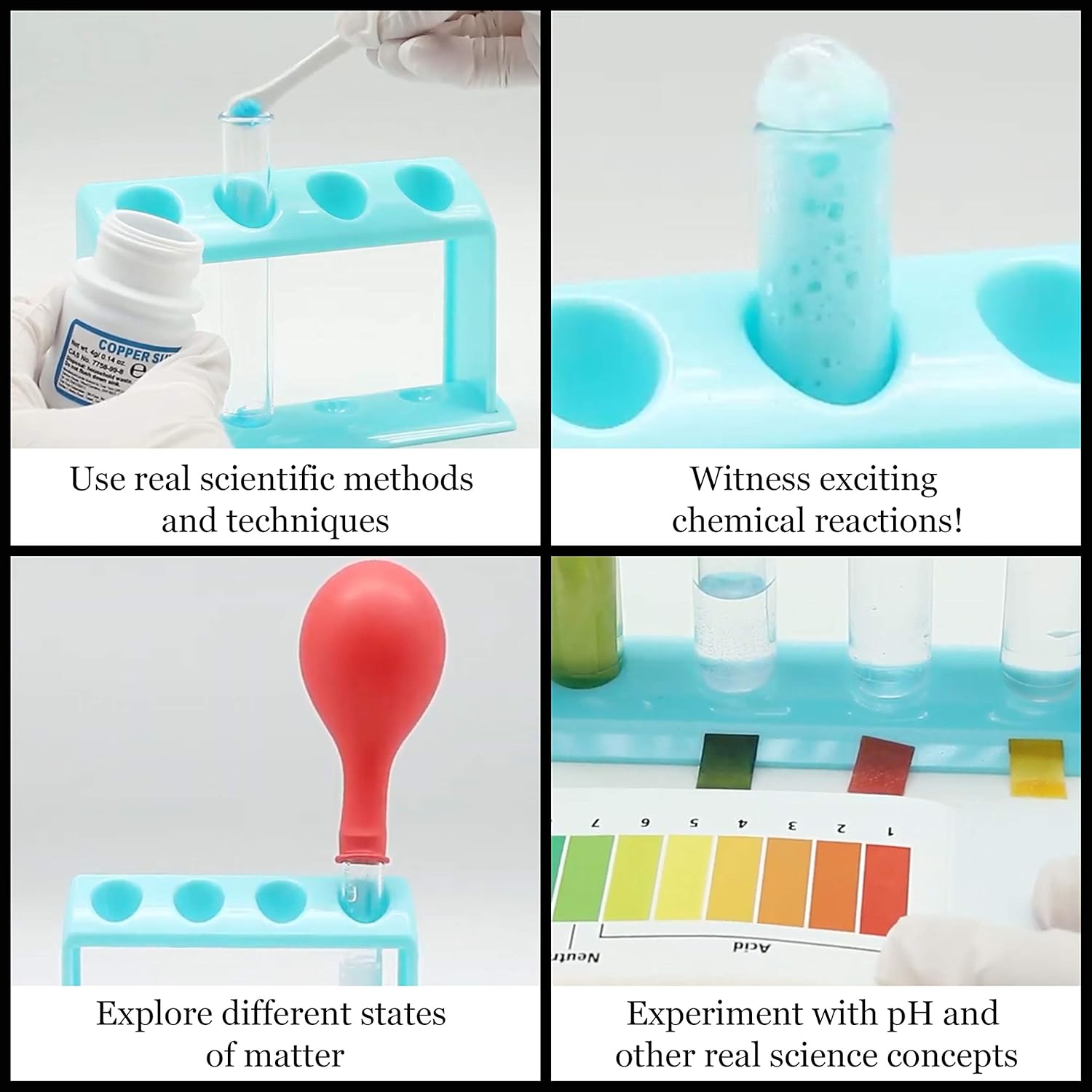 Wild Environmental Science TEST TUBE CHEMISTRY LAB | Kids Toys for Science Experiments | Hands-On Lessons in Chemistry | Safe & Fun Educational Kit for Budding Chemists | Ages 8+-4