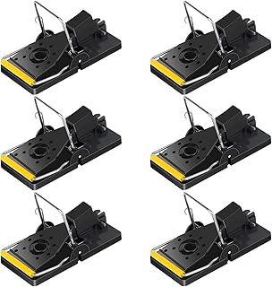 Trisiki Mouse Trap, 6 Pack Heavy Duty Reusable Snap Traps that Kill Instantly, High Sensitive Mice Catcher UK, Safe and Effective Rodent Trap for Indoors and Outdoors, Easy Set-up & Clean