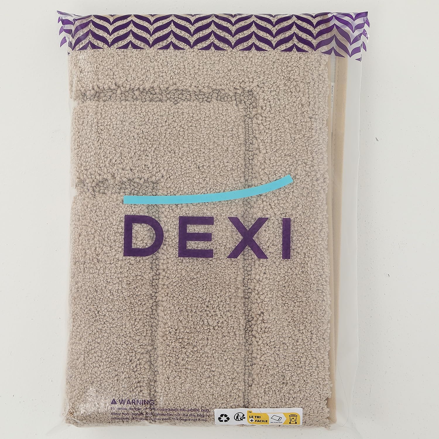 DEXI Bath Mat 60 x 110 cm, Non-Slip Bathroom Mat Machine-Washable, Ultra Soft and Water Absorbent Bath Rug for Bathroom, Tub and Shower - Beige-7