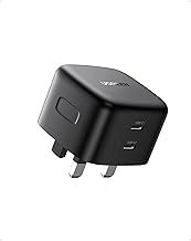 UGREEN USB C Charger 65W Plug GaN Charger 2-Port Fast Charging Adapter Compatible with Macbook Pro/Air, iPhone 16/15/14, iPad Air/Mini, Galaxy S24/S23, Pixel 9, Dell XPS, Asus Acer Laptop etc (Black)