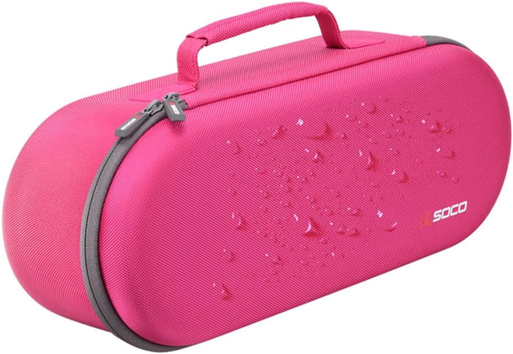 Hard Case for Dyson Supersonic Hair Dryer Iron/Fuchsia-Fits Ful Hair Dryer Accessories & Model HD15/HD08 by RLSOCO（Deep Pink）-3