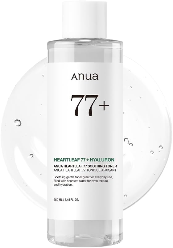 ANUA Heartleaf 77% Soothing Toner I pH 5.5 Trouble Care, Calming Skin, Refreshing, Hydrating, Purifying, Cruelty Free, Vegan,(250ml / 8.45 fl.oz.)-0