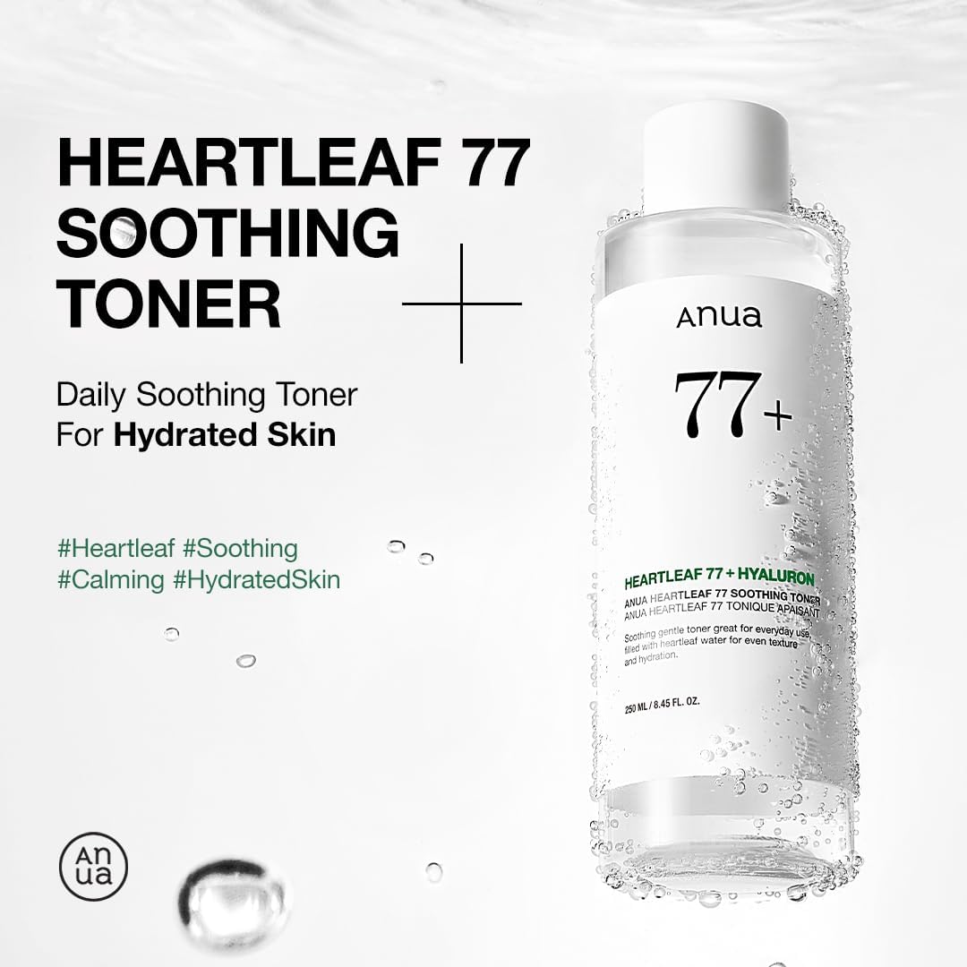 ANUA Heartleaf 77% Soothing Toner I pH 5.5 Trouble Care, Calming Skin, Refreshing, Hydrating, Purifying, Cruelty Free, Vegan,(250ml / 8.45 fl.oz.)-1