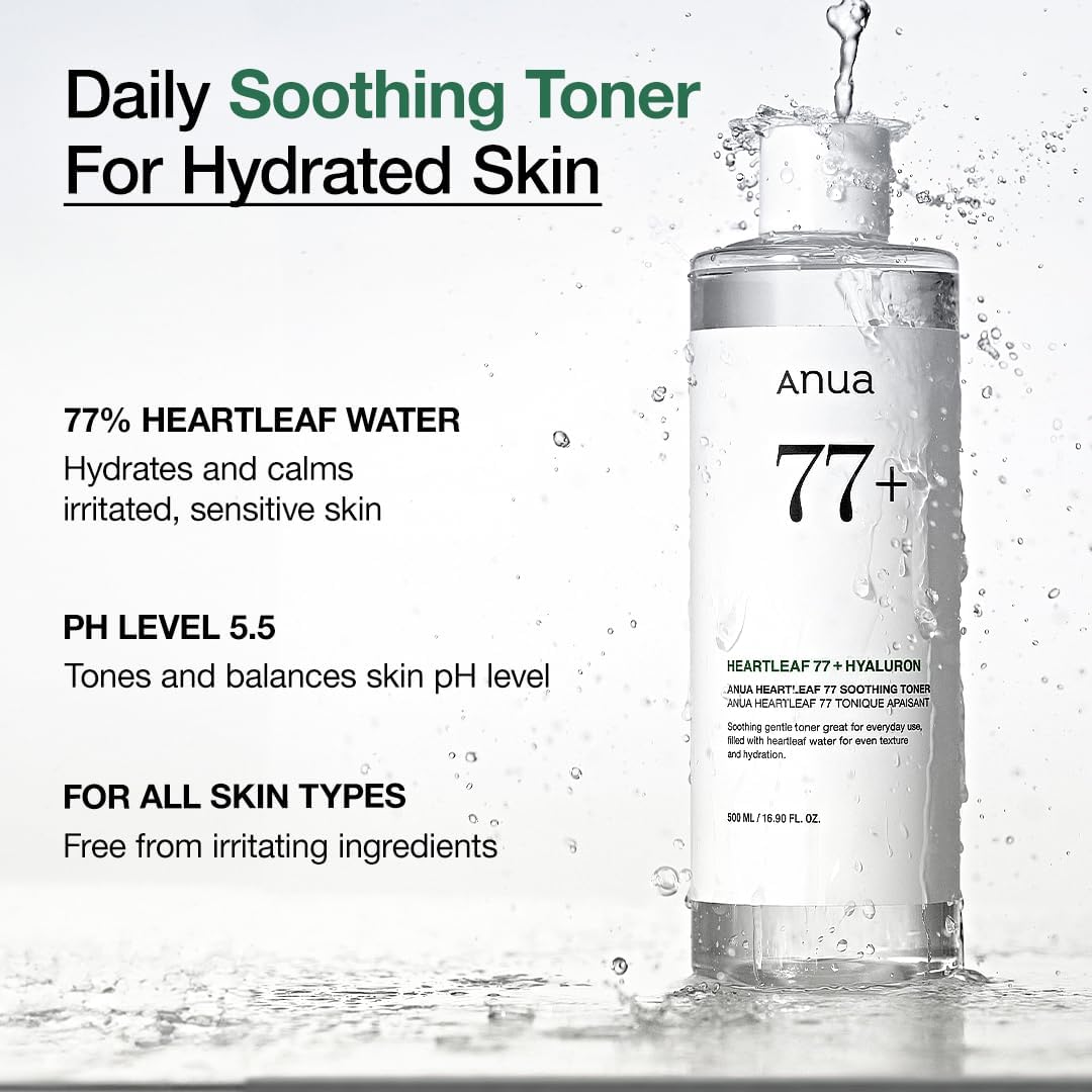 ANUA Heartleaf 77% Soothing Toner I pH 5.5 Trouble Care, Calming Skin, Refreshing, Hydrating, Purifying, Cruelty Free, Vegan,(250ml / 8.45 fl.oz.)-2