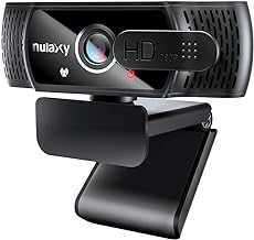 NULAXY HD 1080p Webcam with Microphone, Streaming Webcam with Privacy Cover for Laptop PC Desktop, HD Light Correction, USB Web Camera for Video Calling, Skype, Zoom, FaceTime, Smart TV