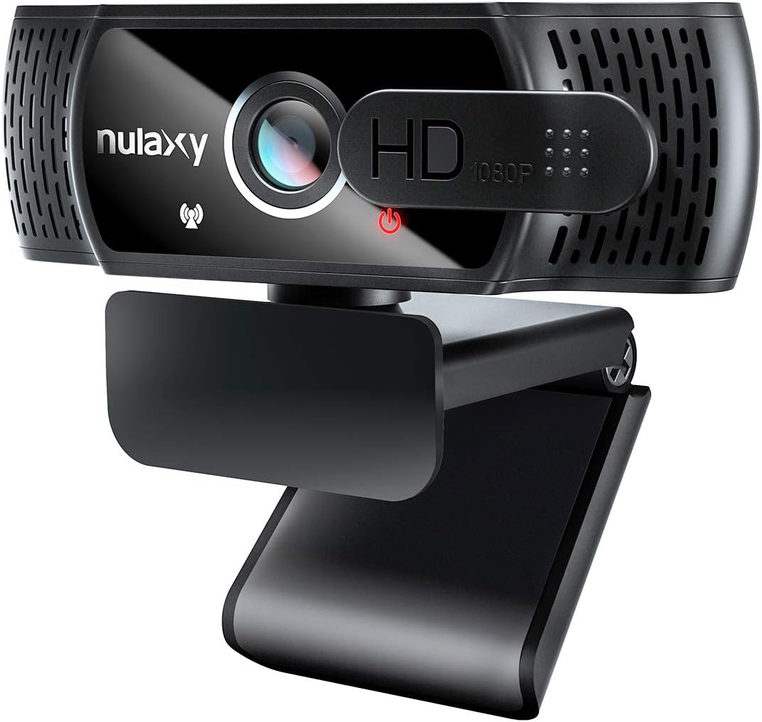 NULAXY HD 1080p Webcam with Microphone, Streaming Webcam with Privacy Cover for Laptop PC Desktop, HD Light Correction, USB Web Camera for Video Calling, Skype, Zoom, FaceTime, Smart TV-0